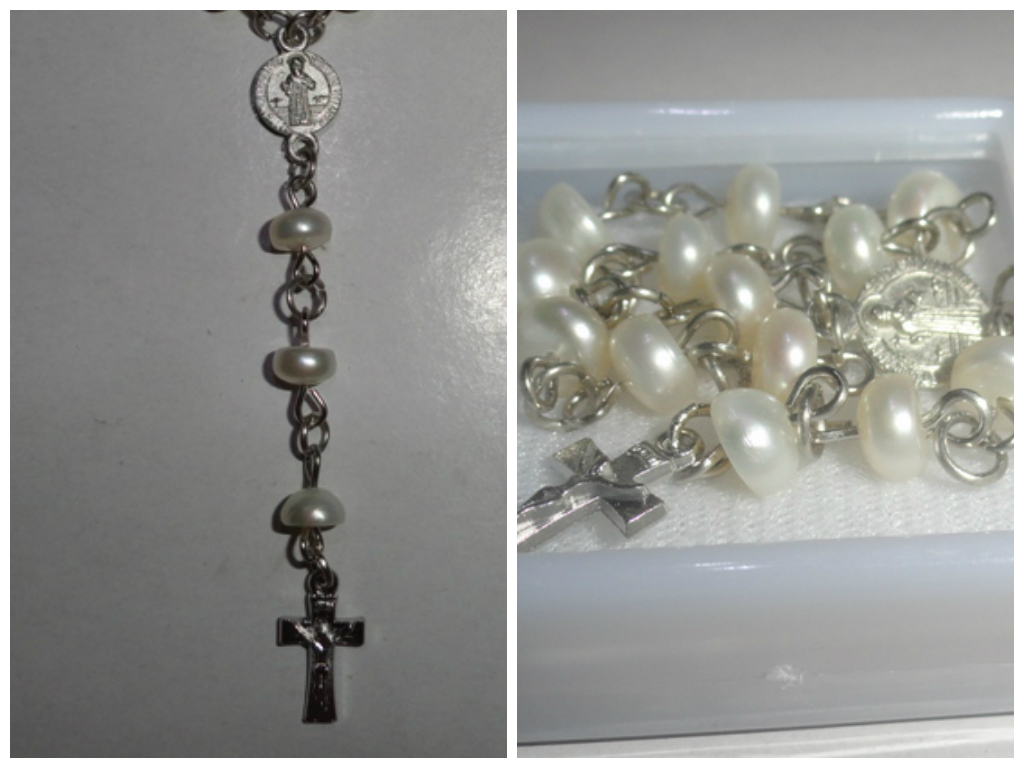 ONE DECADE WHITE FRESH WATER PEARLS ROUND FLAT